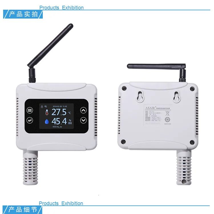 WF7005 цветной экран дисплей датчик температуры сети датчик температуры и влажности Ethernet температура a
