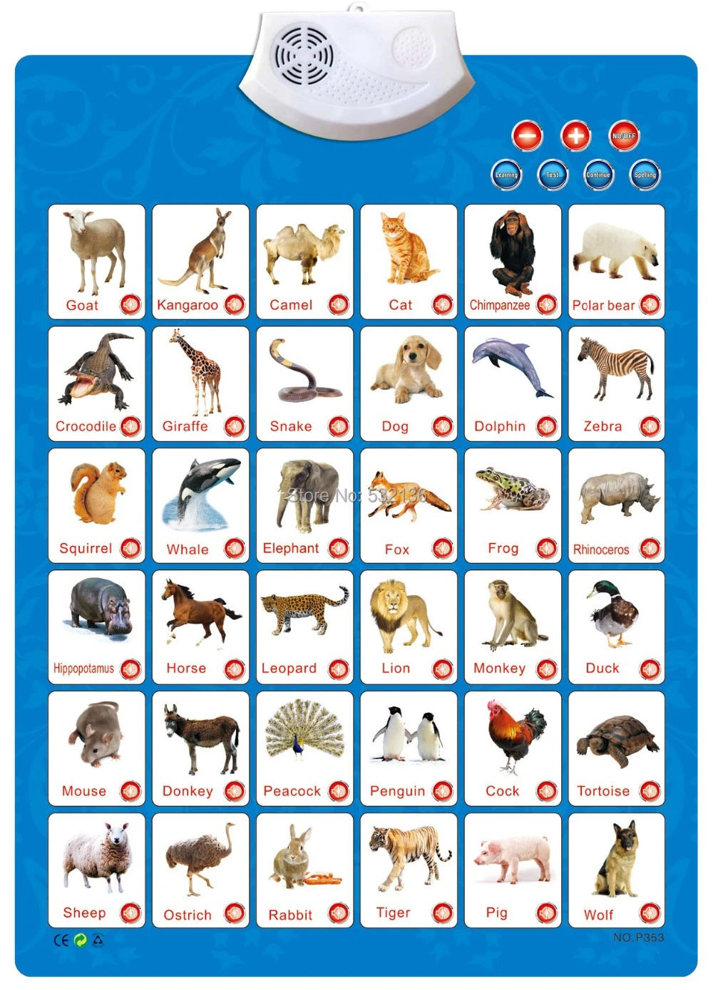 English animal phonetic chart/sound wall charts children/kid learning  chart|chart display|chartchart options - AliExpress
