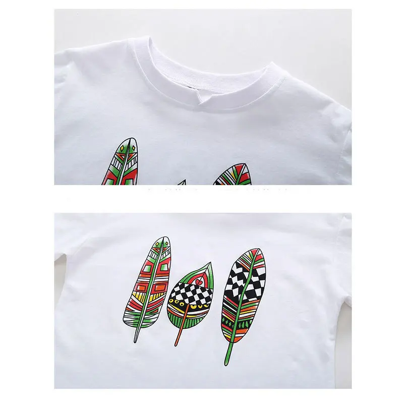 Летние комплекты одежды для девочек рубашка с короткими рукавами для маленьких девочек топ+ шорты, костюмы детская одежда с принтом, 2 предмета