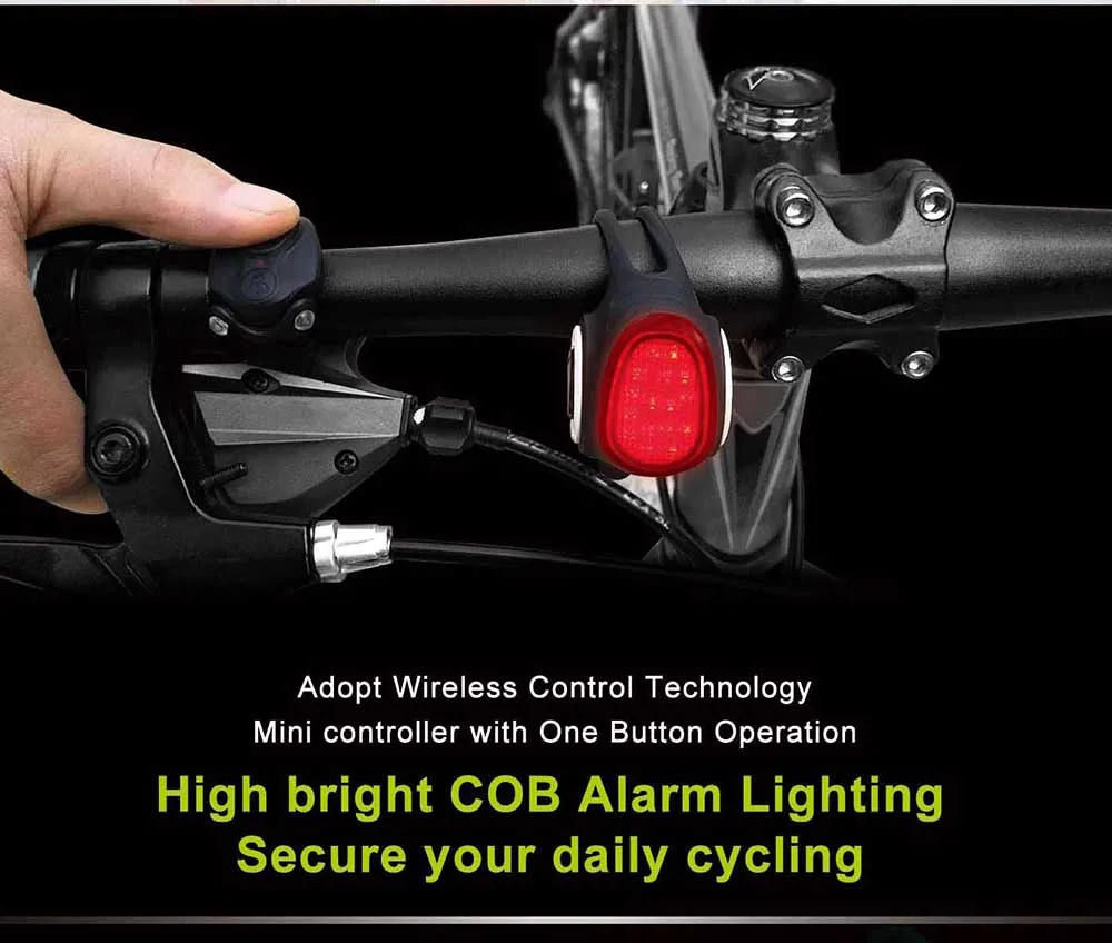 Велосипедный сигнальный светильник Meilan S3 с дистанционным управлением, беспроводной звонок, водонепроницаемые защитные наконечники, и охранная сигнализация, велосипедный динамик, лампа
