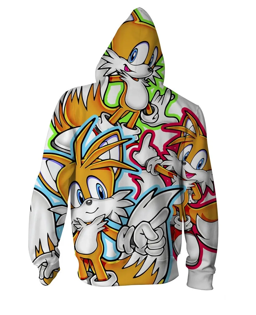 2018 Newest Fashion Men/'s cute cartoon glo gang 3D Hoodies Zipper Outerwear JK79