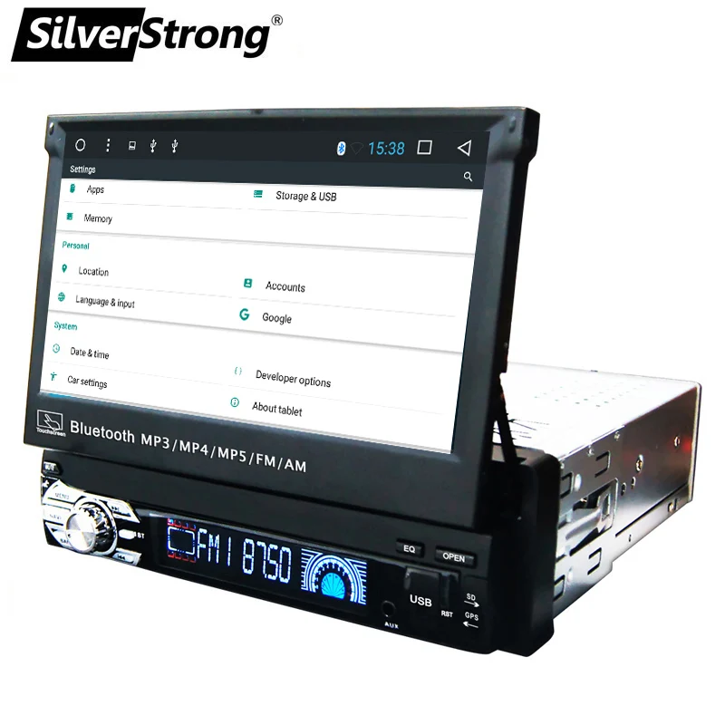 Best SilverStrong 1Din Android8.1 Universal 7inch Car DVD Auto Radio Android Car Stereo Universal multimedia by Kaier produces 2