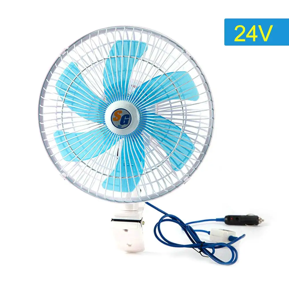 Car Cooler Solar Fan 12V 24V Electric Radiator Cooling Fan Reversible High Performance Thermo Cooler Ventilator 12v For Car - Название цвета: 24V