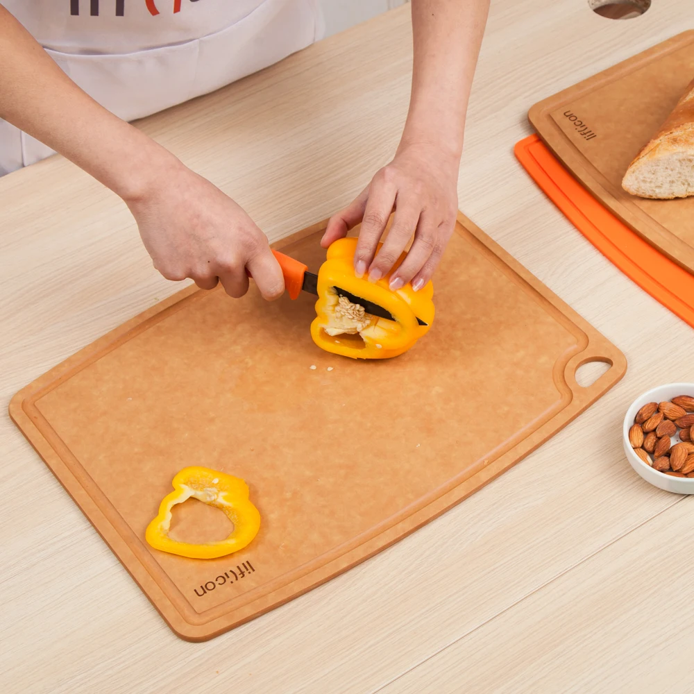 Liflicon Silicone Chopping Board 9.1x 7.1Non-slip Cutting Board Flexible  Tableware Mats for Fruit