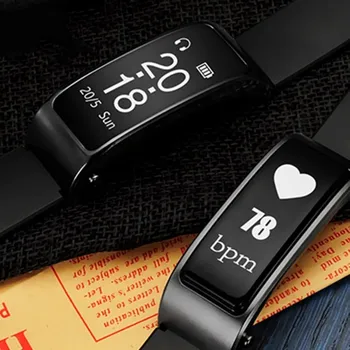 

Headset Talk Smart Band Bracelet Heart Rate Monitor Sports Smart Watch Passometer Fitness Tracker Wristband