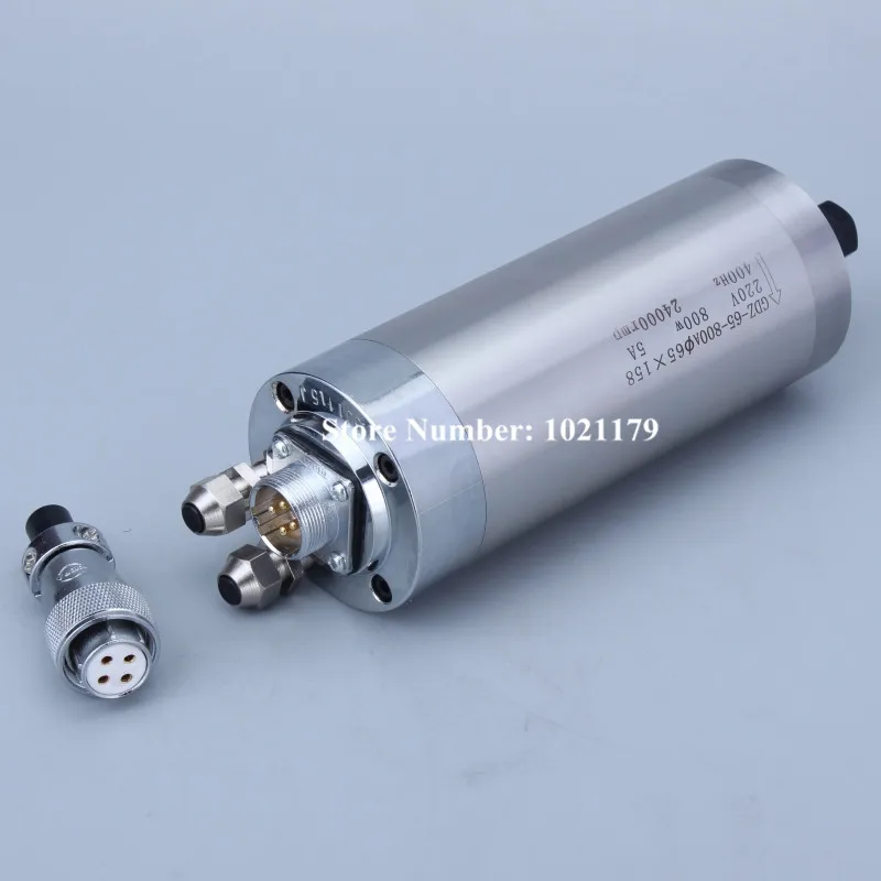 800W water cooled spindle 3 bearings ER11 AC 220V 65mm CNC router spindle motor for engraving milling grinder machine DIY