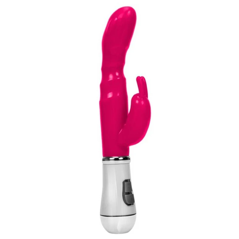 USB Charging Vibrator Waterproof Toy Double Rod Masturbation Rabbit Vibrator Adult Sex Product Vibrator ST009