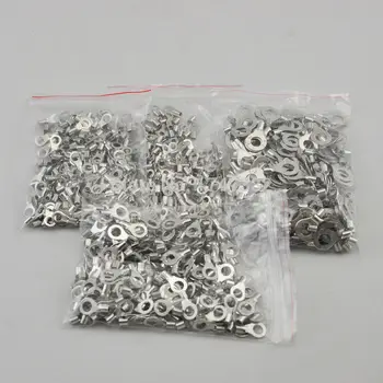 

100PCS RNB3.5-5 Non-insulated ring terminal electrical wire crimp naked connector AWG 14-12