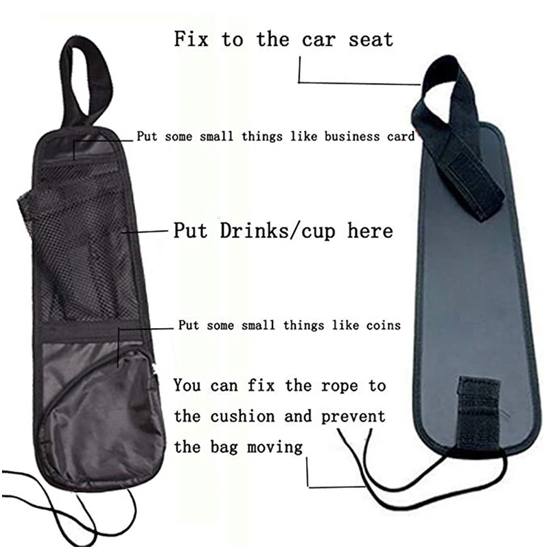 Органайзер для хранения автомобильных сидений, переносная подвесная сумка для хранения с несколькими карманами, сетчатый держатель для очков для сотового телефона, органайзер для путешествий KB006