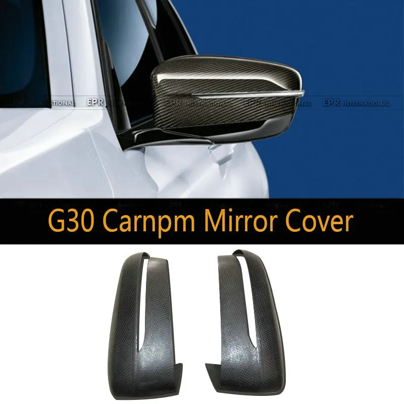 Car styling For BMW G30 G31 5 Series Dry Carbon Side Mirror Cover Fiber