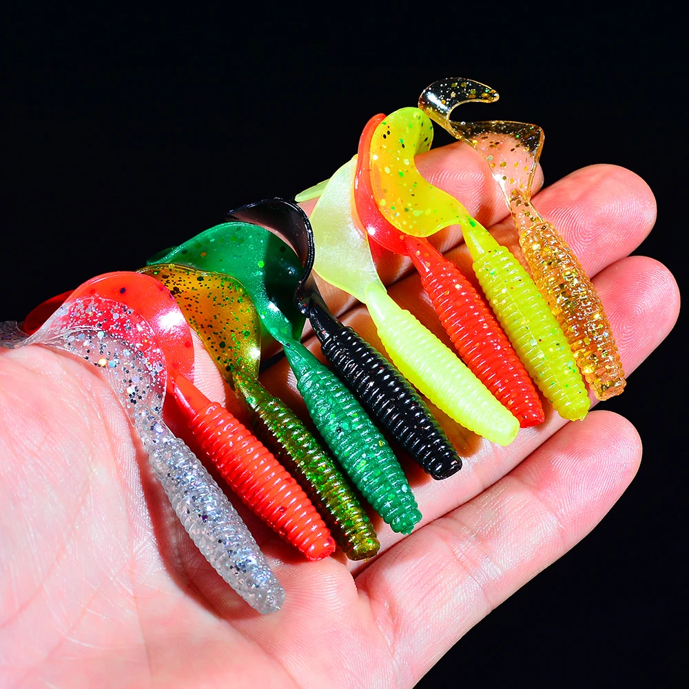 

10 pcs Silicone Fishing Bait Sunlure Easy Shiner 60mm Swimbait Soft Bait 2g Artificial Bait Carp Fishing Bait Ocean Fish