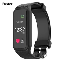 Фустер L38I Bluetooth Smart brecelet динамического сердечного ритма Мониторы полноцветный TFT-LCD Экран smartband для iPhone Samsung Телефоны
