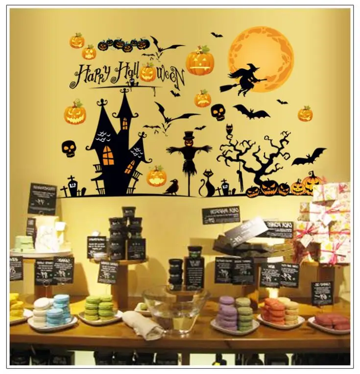 creative pvc halloween wallpaper party decorations for kids home decals halloween decoration party decoration wall sticker - Creative Halloween Decorations creative pvc halloween wallpaper party decorations for kids home decals halloween decoration party decoration wall sticker - Creative Halloween Decorations