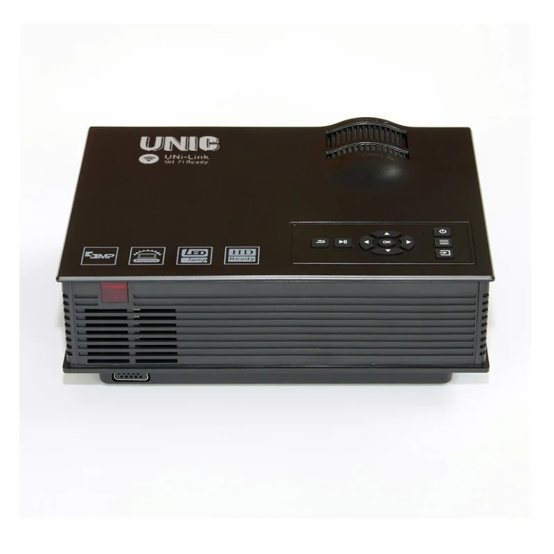 UNIC UC68 Портативный светодиодный проектор 1800 люмен 80 110 ANSI HD 1080 p Full HD видео Wifi Проектор для домашнего кинотеатра