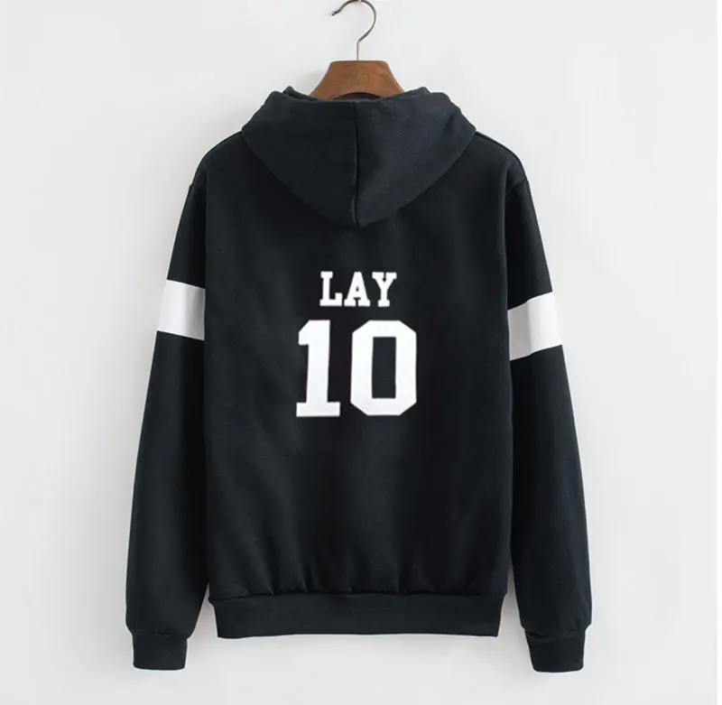 Kpop Exo sudadera con capucha para mujeres chndales de tela de moda sudadera bisbol Exo sobredosis Feminino cremallera jueg - Цвет: Армейский зеленый