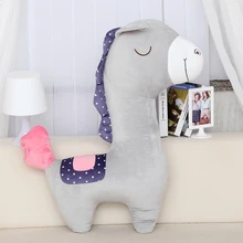 Чучело 100 см плюшевые светло серая лошадь игрушка лошадь кукла подушка подарок w1280