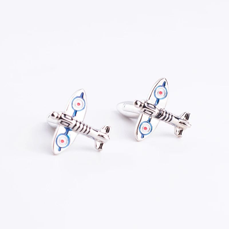 

Wholesale airplane design novelty plane cufflinks high quality mens shirt cuff links