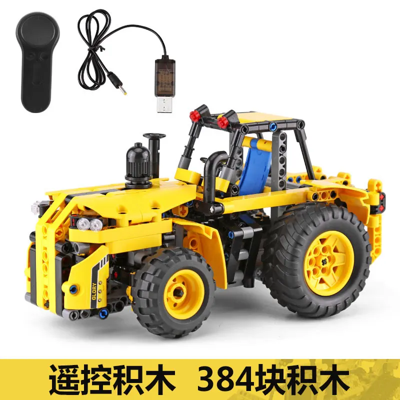 

Yeshin RC Tractor Car Toys Set Compatible With New Technic RC Car Building Blocks Bricks Kids Car Toys With USB Charger