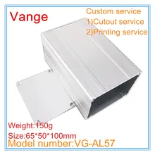 1 шт./лот алюминиевый корпус серебристого цвета 6063-T5 Алюминиевый Чехол усилителя 65*50*100 мм для gps устройства