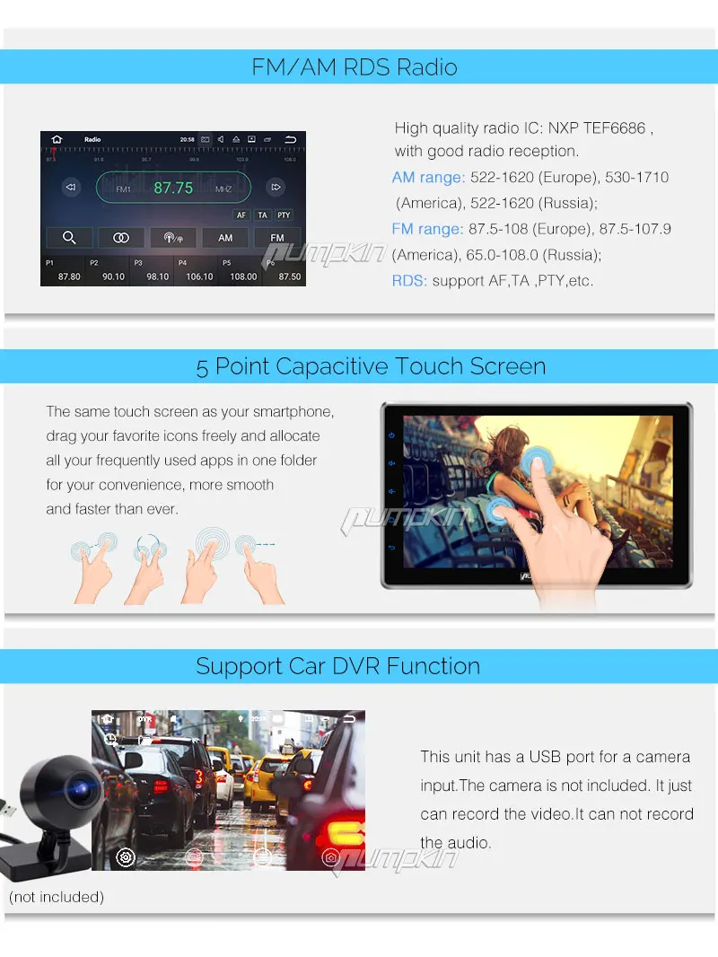 Flash Deal Pumpkin 2 Din 10.1