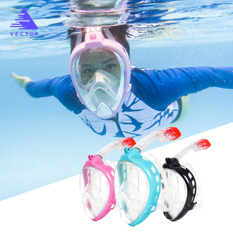 Безопасная и водонепроницаемая маска для подводного плавания, анти-туман, маска для дайвинга, набор для подводного плавания, респираторные маски, очки для детей/взрослых