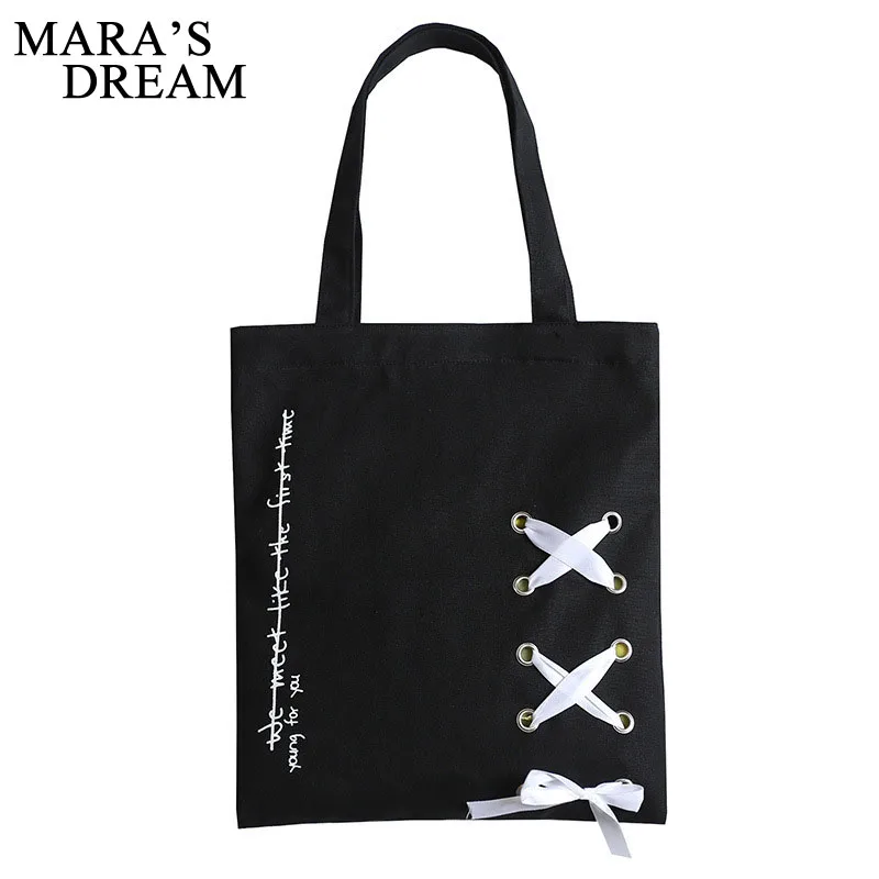 Mara's Dream новинка Женская Повседневная Холщовая Сумка на шнуровке через плечо