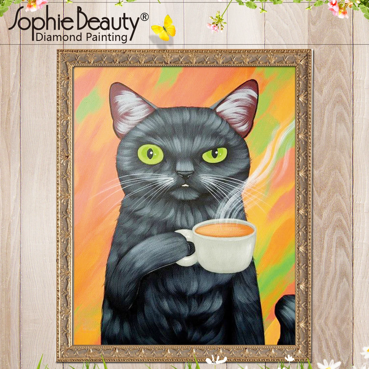 Sophie Beauty Diy круглая квадратная картина с кристаллами вышивка бисером ручная