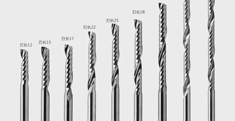1 шт. 4/6 мм SHK нож "Gong" Одна Флейта Спиральные инструменты гравировочные Биты Резак твердосплавные фрезы деревянный автомат для резки