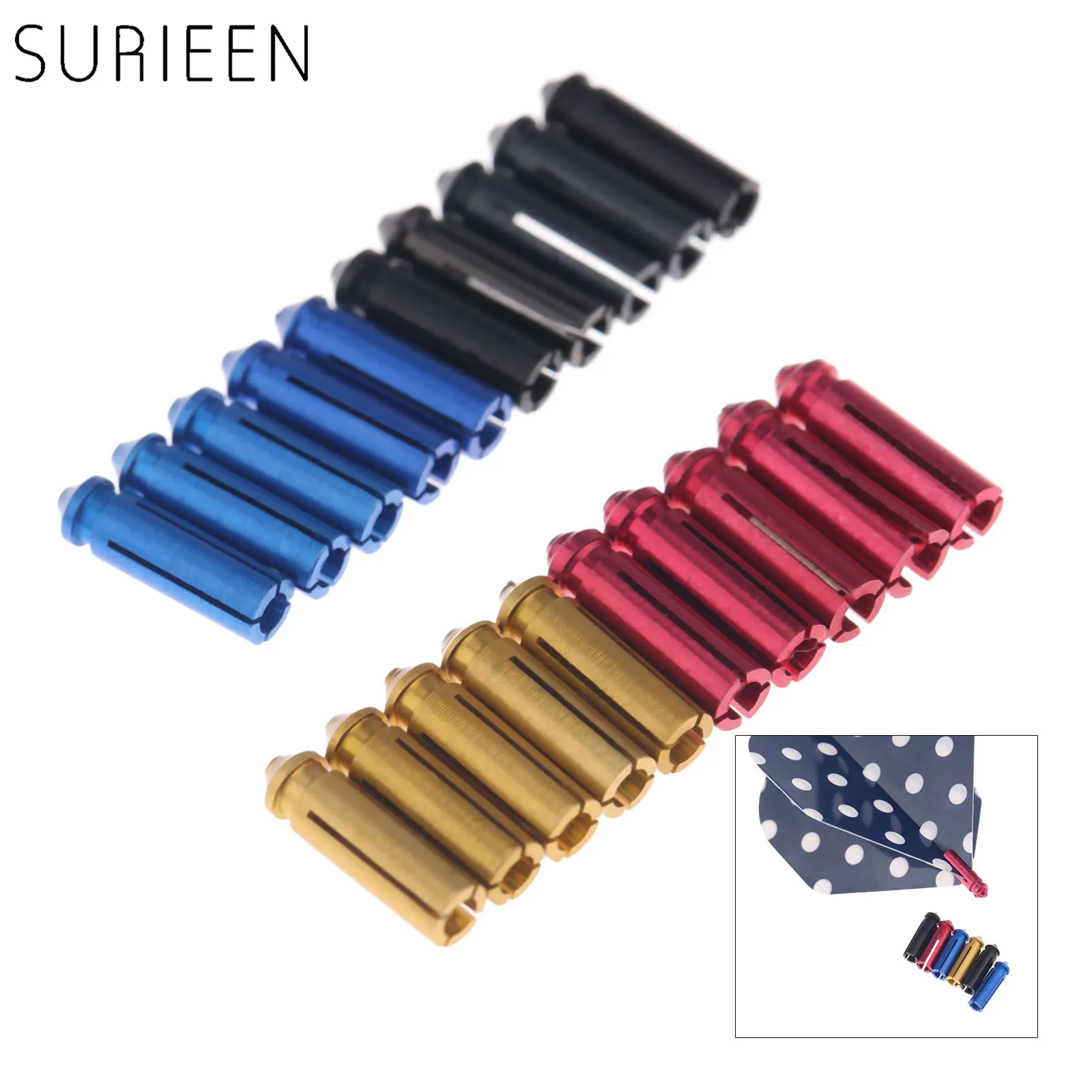 

30 Pcs / Lot Aluminium Alloy Dart Flight Protector - Make Your Dart Flights In Good Shape - 8.5mm - Darts Accessories - 4 Colors