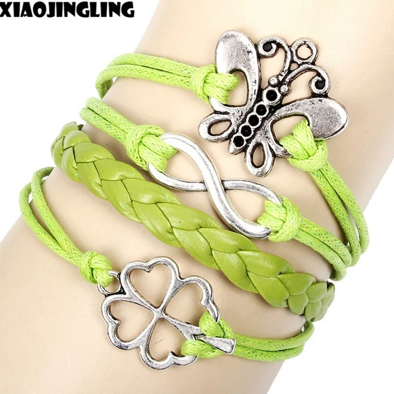 Download XIAOJINGLING Noble And Elegant Lucky Four Clover Butterfly ...