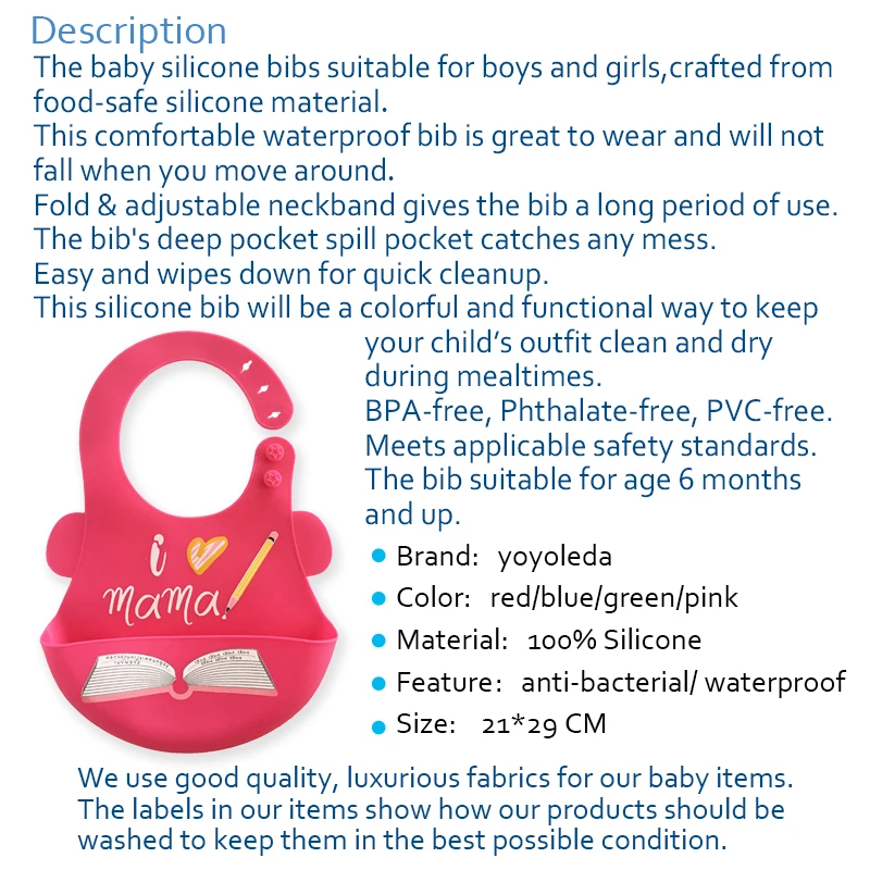 Cartoon Soft Fold Adjustable Baby Silicone Feeding Bib Girl Boy Stuff Silica Gel Waterproof Bibs Baby Silicone Bib Unisex