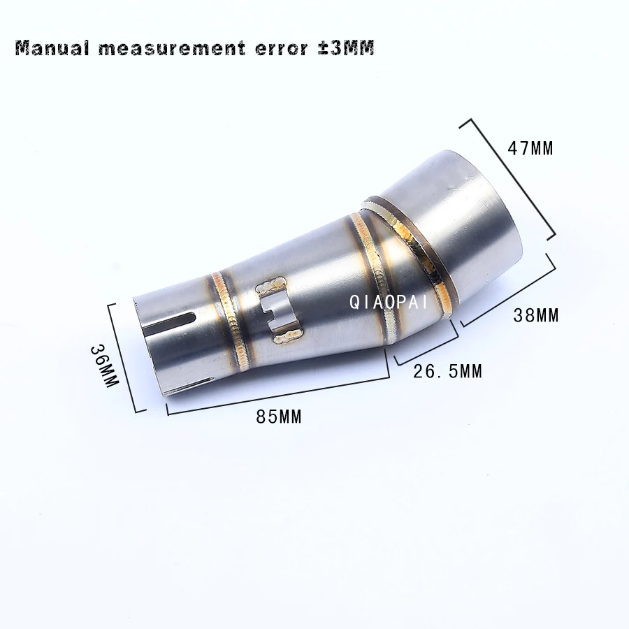Мотоцикл выхлопной адаптер средняя труба соединитель трубы Escape глушитель для Kawasaki Z250 Ninja 250 Ninja 300 250CC 300CC Z300