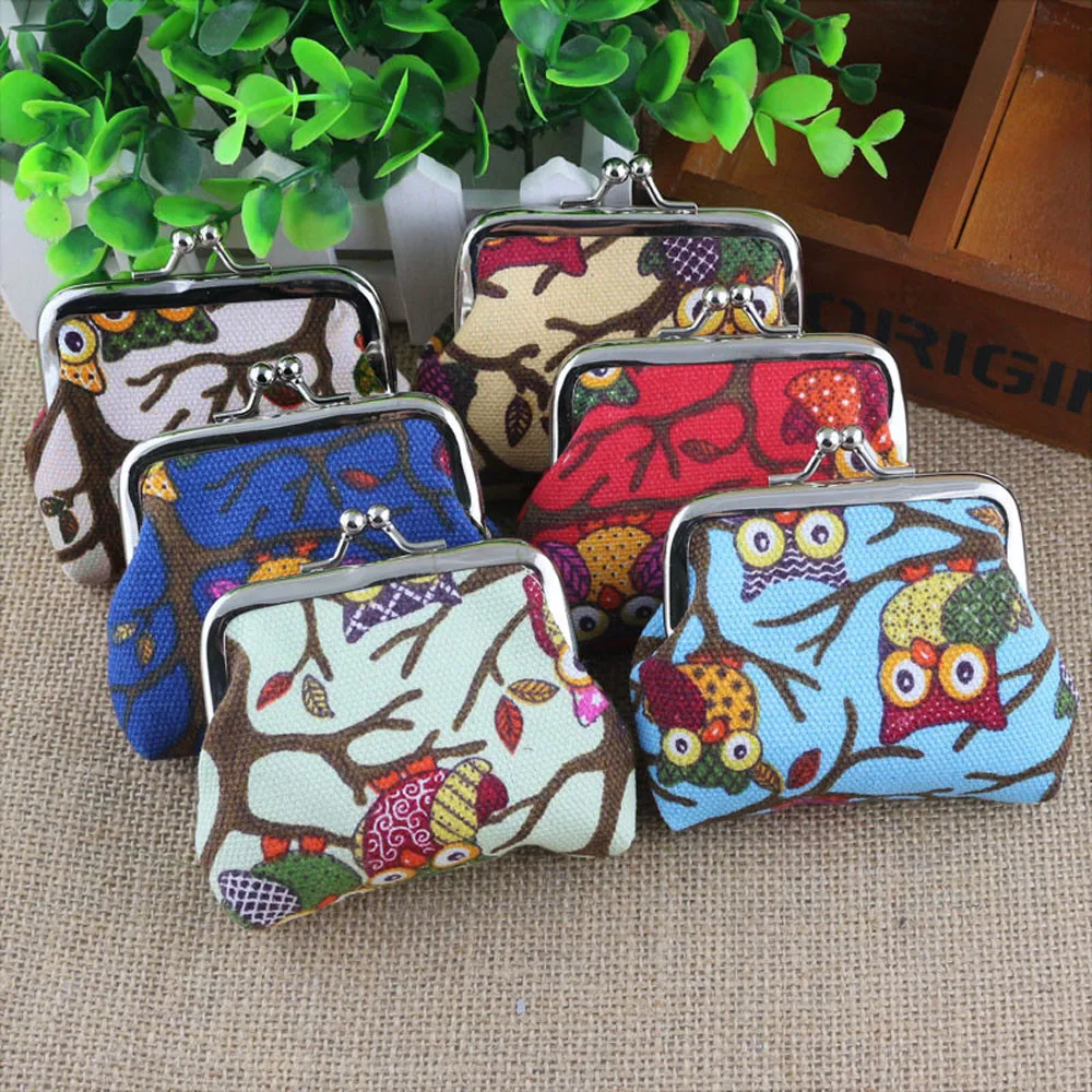 

Aelicy Coin Purse Women Lady Retro Vintage Owl Small Wallet Hasp Purse Clutch Bag Purse For Girls Portefeuille Femme