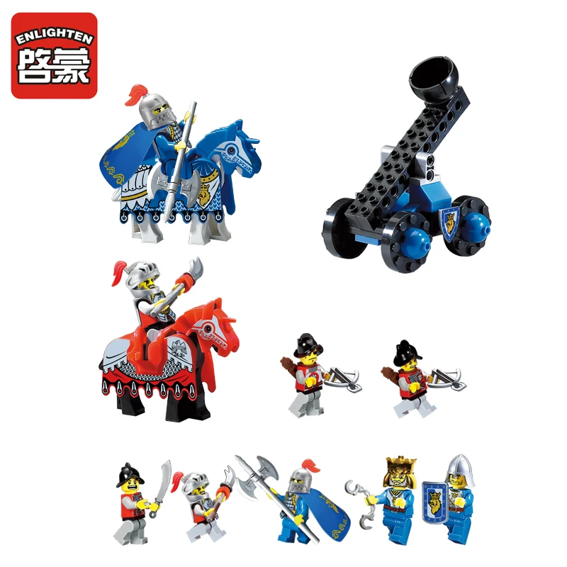 Enlighten Models Building toy Compatible with Lego E1021 568pcs Fortress Blocks Toys Hobbies For Boys Girls Model Building Kits