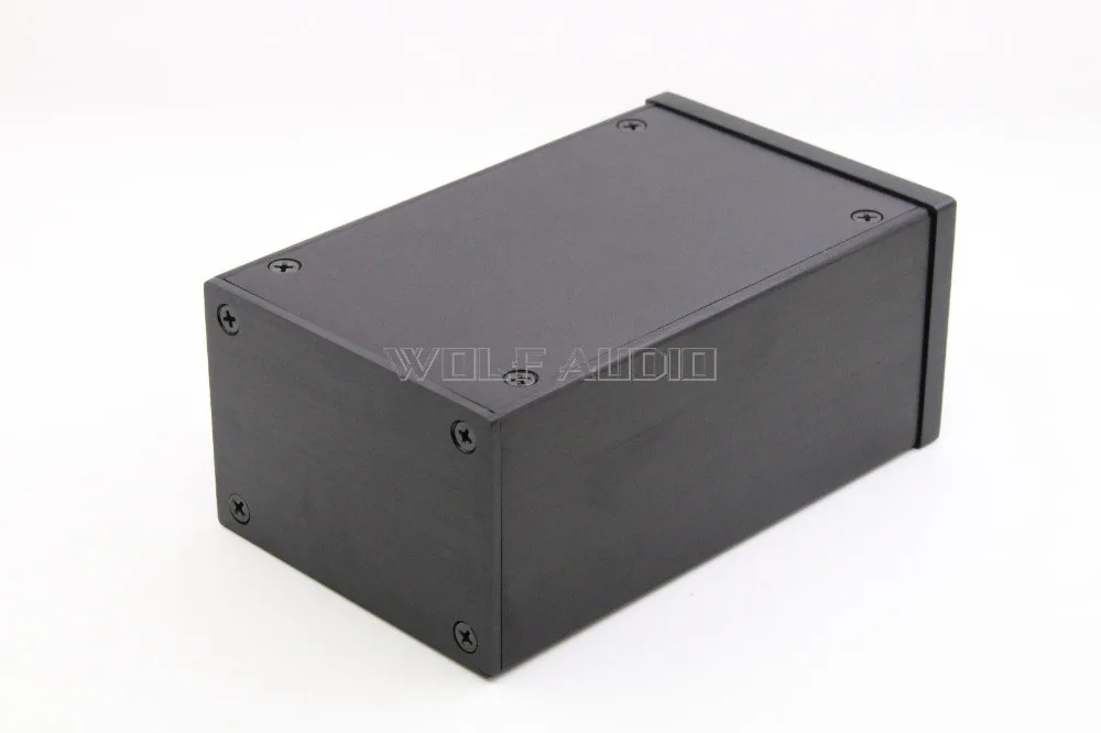 WF0609 Черный Полный алюминиевый корпус усилителя мини аудио усилитель чехол предусилитель шасси