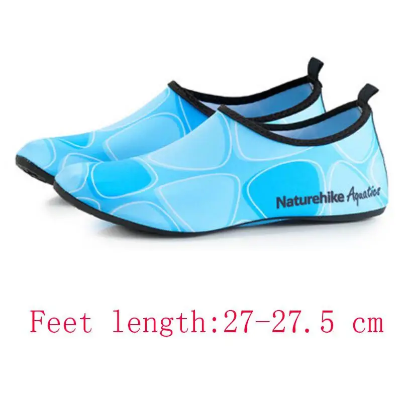 Naturehike водные кроссовки для серфинга пляжные водные кроссовки для плавания ультралегкие эластичные носки для Аква уличные пляжные NH18S001-X для плавания - Цвет: XXL-Blue