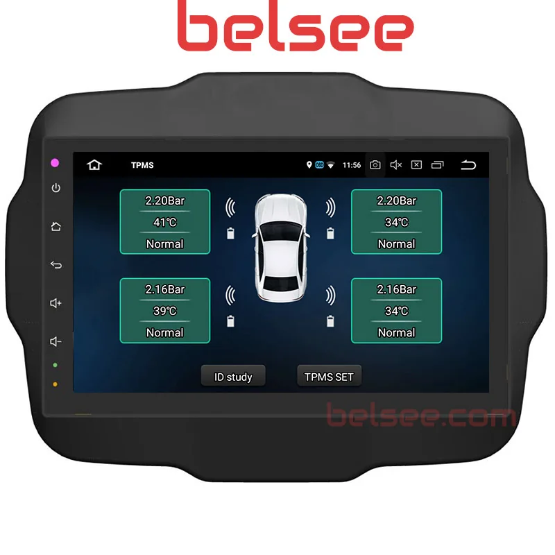 Perfect Belsee Octa Core 10.1" Android 9.0 Head Unit Auto Radio Car Stereo Multimedia Navigation System for Jeep Renegade 2015 2016 2017 4