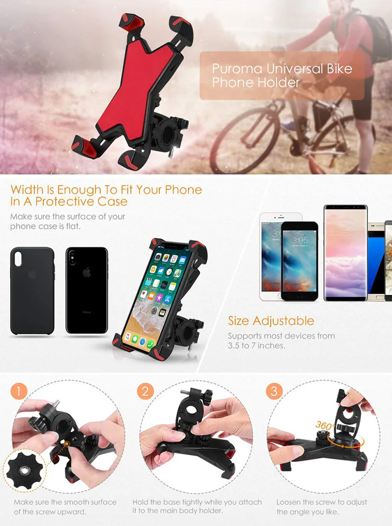 Универсальный держатель для телефона для велосипеда 3,5-" зажим для навигации подставка для iPhone X XS 8 кронштейн для крепления телефона для шоссейного велосипеда