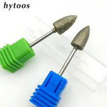 HYTOOS Big Diamond Nail Drill Bit Korund Burr Milling Cutter Bits For Manicure Pedicure Tools Nail Drill Accessories-G0815D