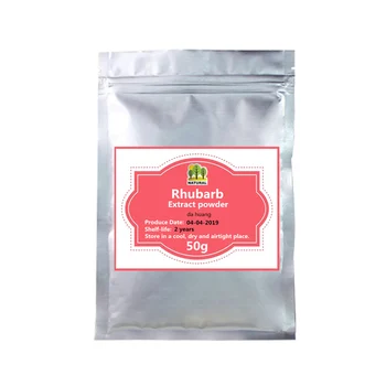

50-1000g,Rhubarb root extract Rhein powder with Chrysophanic Acid,Anti tumor,anti cancer,Enhance Immunity,da huang