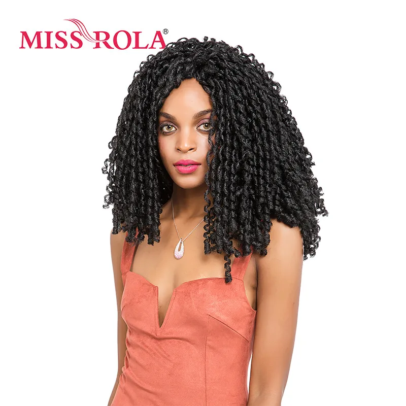 Длинные дреды Miss Rola синтетические плетеные удлинители волос 1B # Kanekalon
