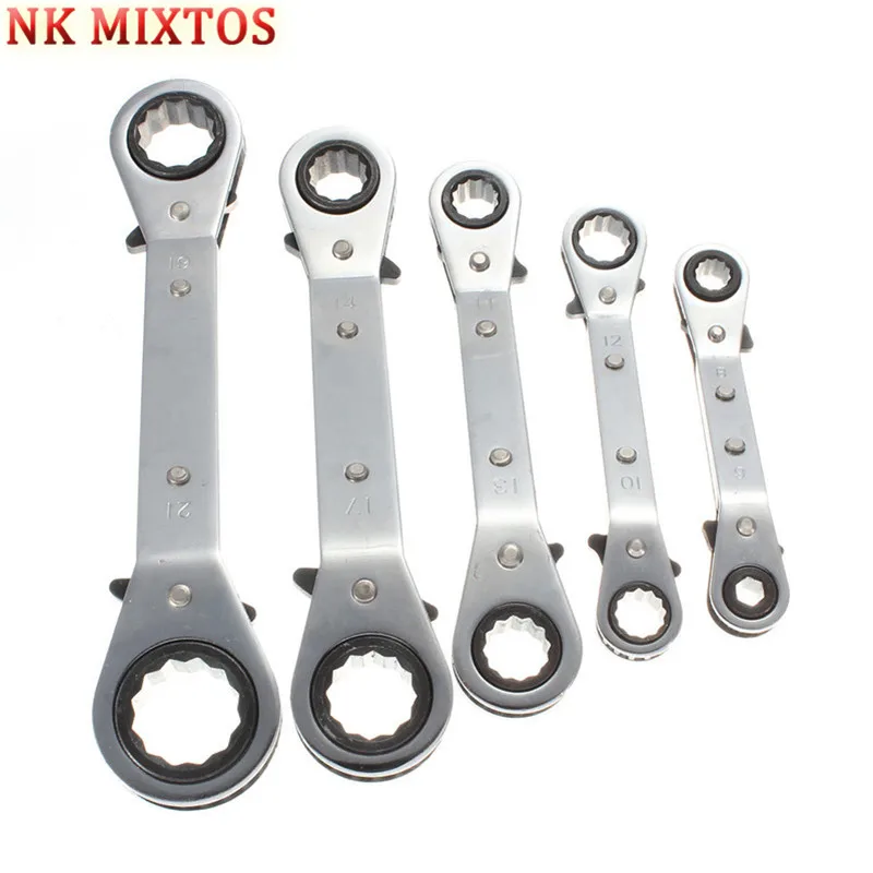 

NK 1PCS 6mm 8mm 10mm 12mm 13mm 17mm 21mm Ratchet Spanner Combination Wrench Keys Ratchet Skate Tool Gear Ring Wrench Ratchet