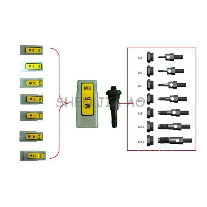 Ручной клепальный пистолет BT607 сильный тип тяга заклепки гайка пневматический клепальный молоток M3-M12 двойной пневматический клепальный молоток 1 шт
