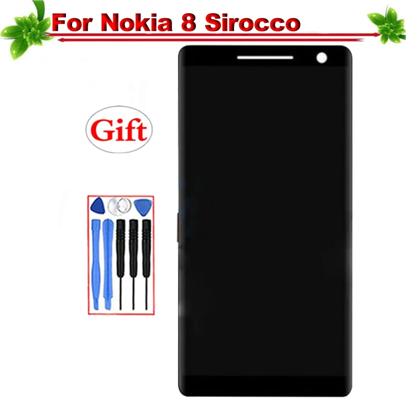 

5.5'' For Nokia 8 Sirocco LCD Display Touch Screen Digitizer Full Assembly Replacement For Nokia 8 Sirocco LCD Display