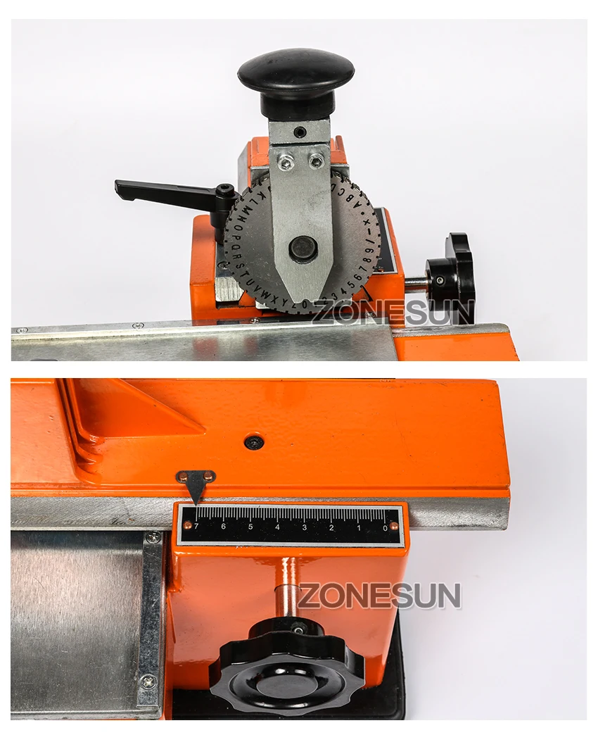 ZONESUN Metal Nameplate Embossing Machine