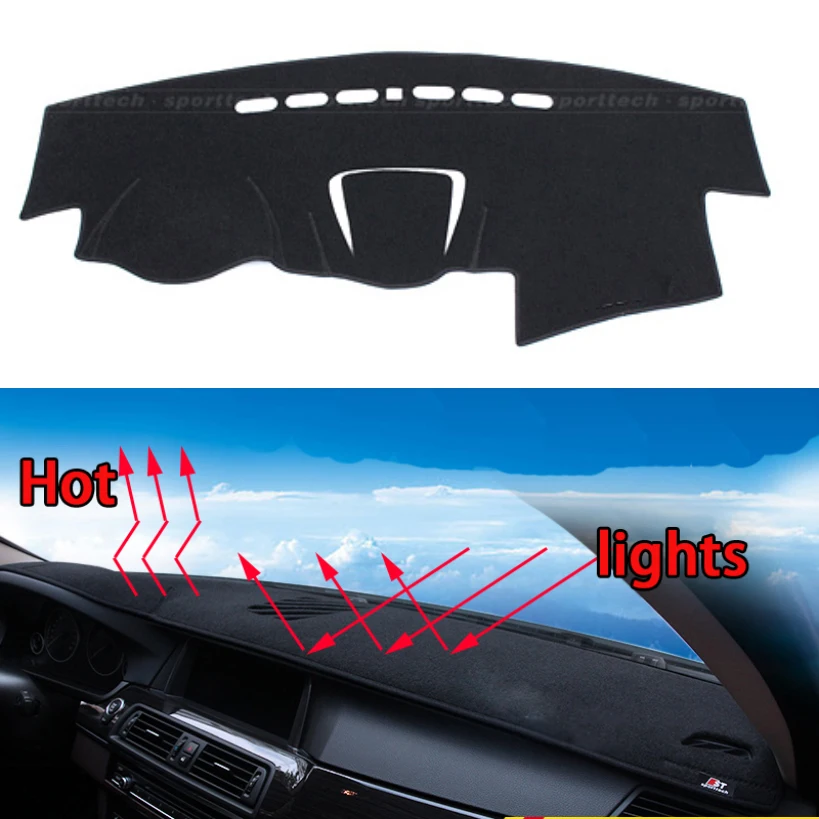 Car dashboard Avoid light pad Instrument platform desk cover Mats Carpets Auto accessories car styling for chery tiggo 3 5 | Автомобили и
