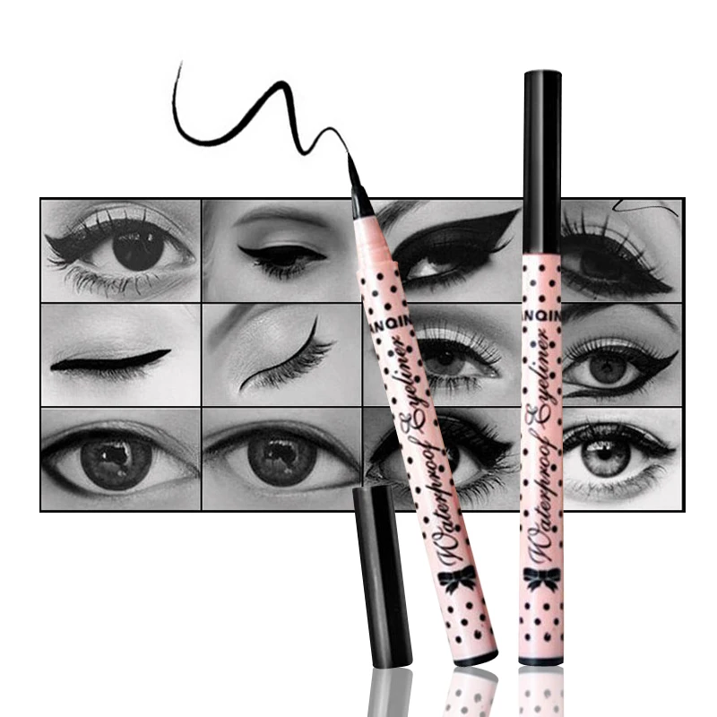 

1 Pcs HOT Women Black Eye Liner Cosmetics Not Dizzy Waterproof Liquid Eyeliner Long-lasting Pencil Make Up Makeup Tools