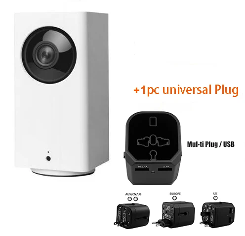 Xiao mi jia Dafang умная IP камера 110 градусов 1080p HD интеллектуальная безопасность wifi IP Cam ночное видение для mi Home App управление - Цветной: Add Universal Plug