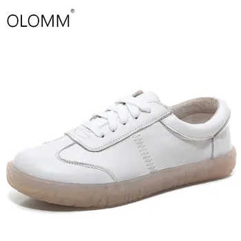 

2019 spring and summer new leather women's shoes non-slip mother shoes womens shoes flats platform shoes zapatos de mujer