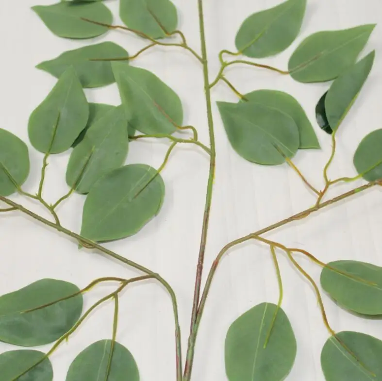 12 шт. искусственный фикус ветка искусственный Banyan дерево стволовых растений искусственная зелень для украшения зеленой стены